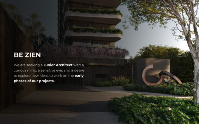 Open position: Junior architect